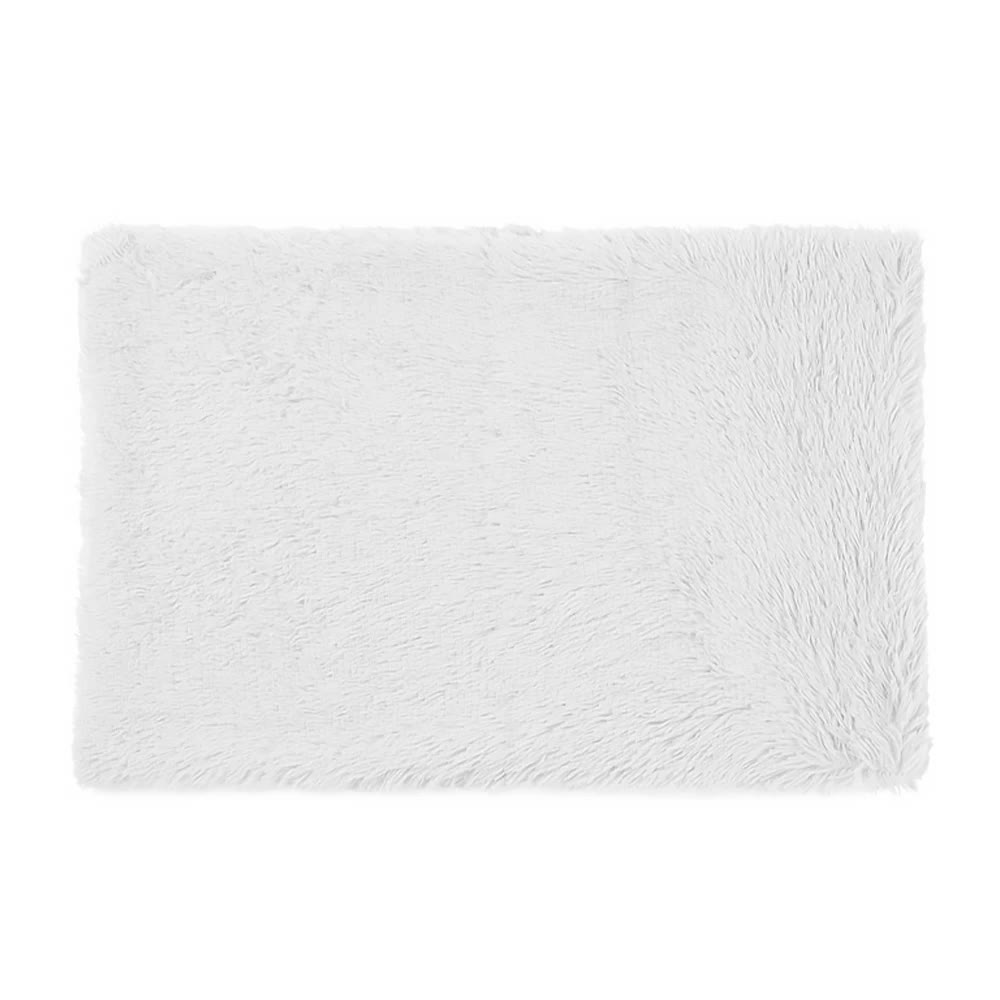 Fluffy Pet Blankets-Soft Faux Fur, Anti-Anxiety Cozy Throws for Cats and Dogs 80*55cm White