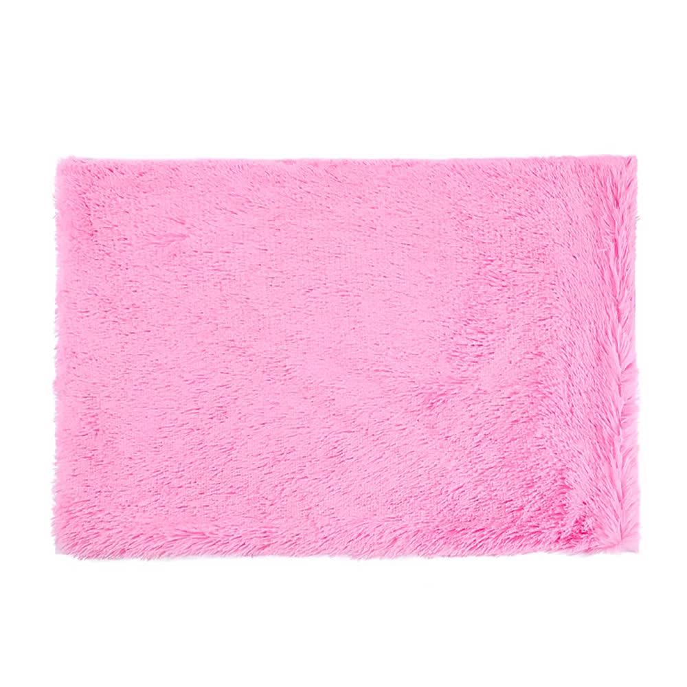 Fluffy Pet Blankets-Soft Faux Fur, Anti-Anxiety Cozy Throws for Cats and Dogs 80*55cm bright pink