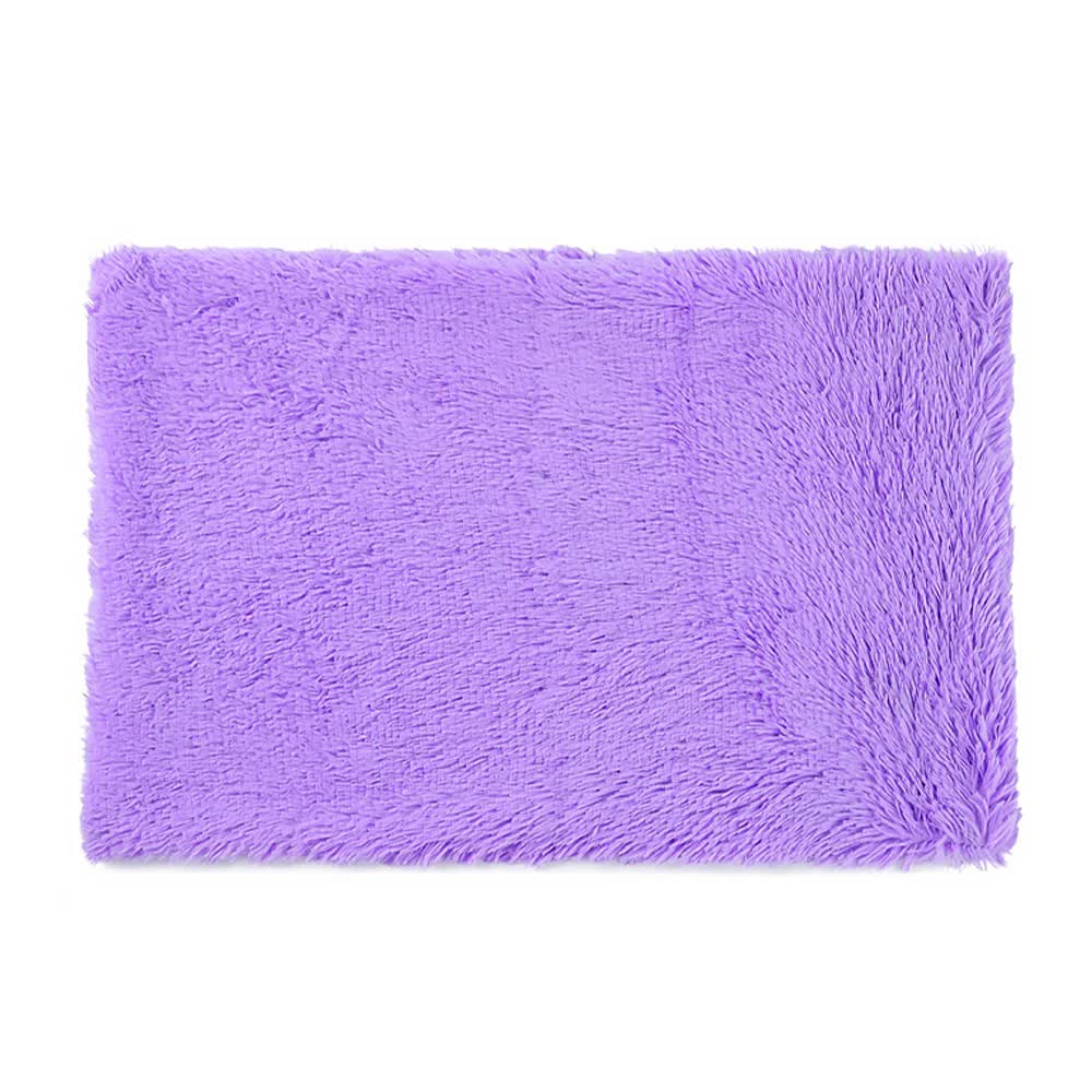 Fluffy Pet Blankets-Soft Faux Fur, Anti-Anxiety Cozy Throws for Cats and Dogs 80*55cm Purple